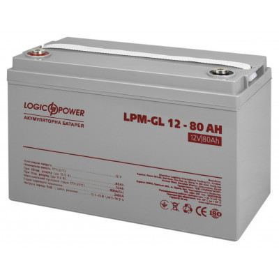 Аккумуляторная батарея LogicPower LPM-GL 12V 80Ah