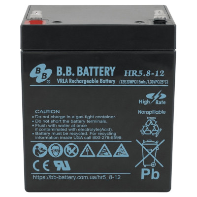 Акумуляторна батарея BB Battery HR 5.8-12
