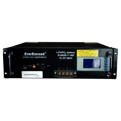 Аккумуляторная батарея EverExceed EV4850-T-16D 51,2V 50Ah LCD
