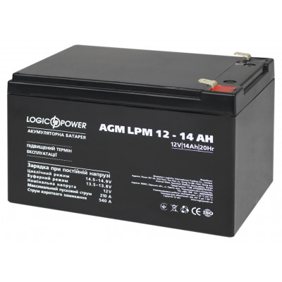 Акумуляторна батарея LogicPower LPM 12V 14Ah