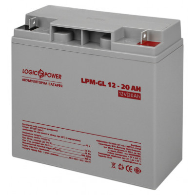 Аккумуляторная батарея LogicPower LPM-GL 12V 20Ah
