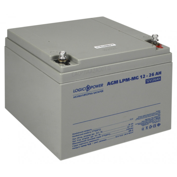 Аккумуляторная батарея LogicPower LPM-MG 12V 26Ah