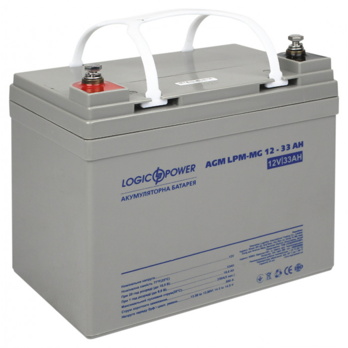 Аккумуляторная батарея LogicPower LPM-MG 12V 33Ah