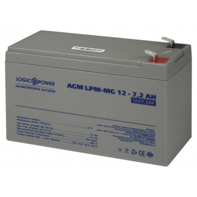 Акумуляторна батарея LogicPower LPM-MG 12V 7,2Ah