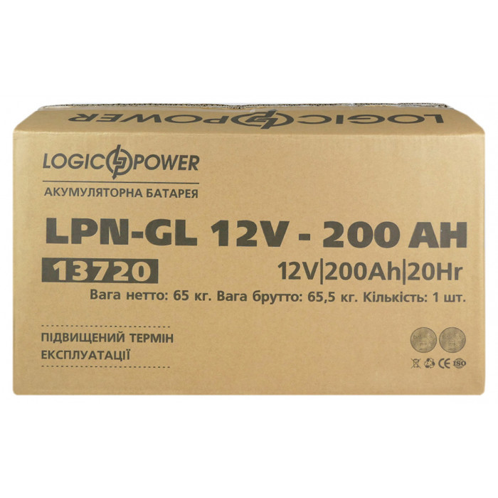 Аккумуляторная батарея LogicPower LPN-GL 12V 200Ah