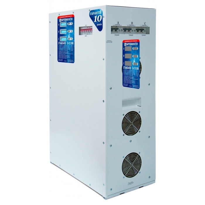 Трехфазный стабилизатор напряжения Укртехнология STANDARD 3x12000